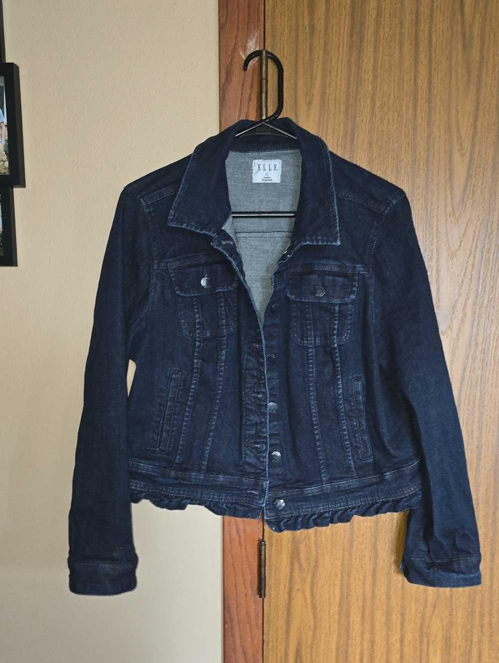 Elle Dark Blue Denim Trucker Jacket